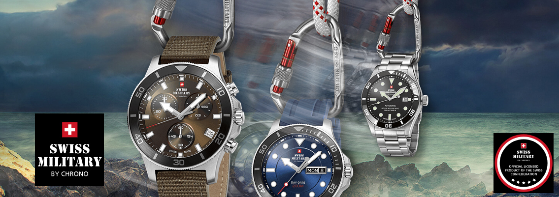 Läckra schweiziska tillverkade klockor på Ur -Tid - Swiss Military av Chrono - Köp här